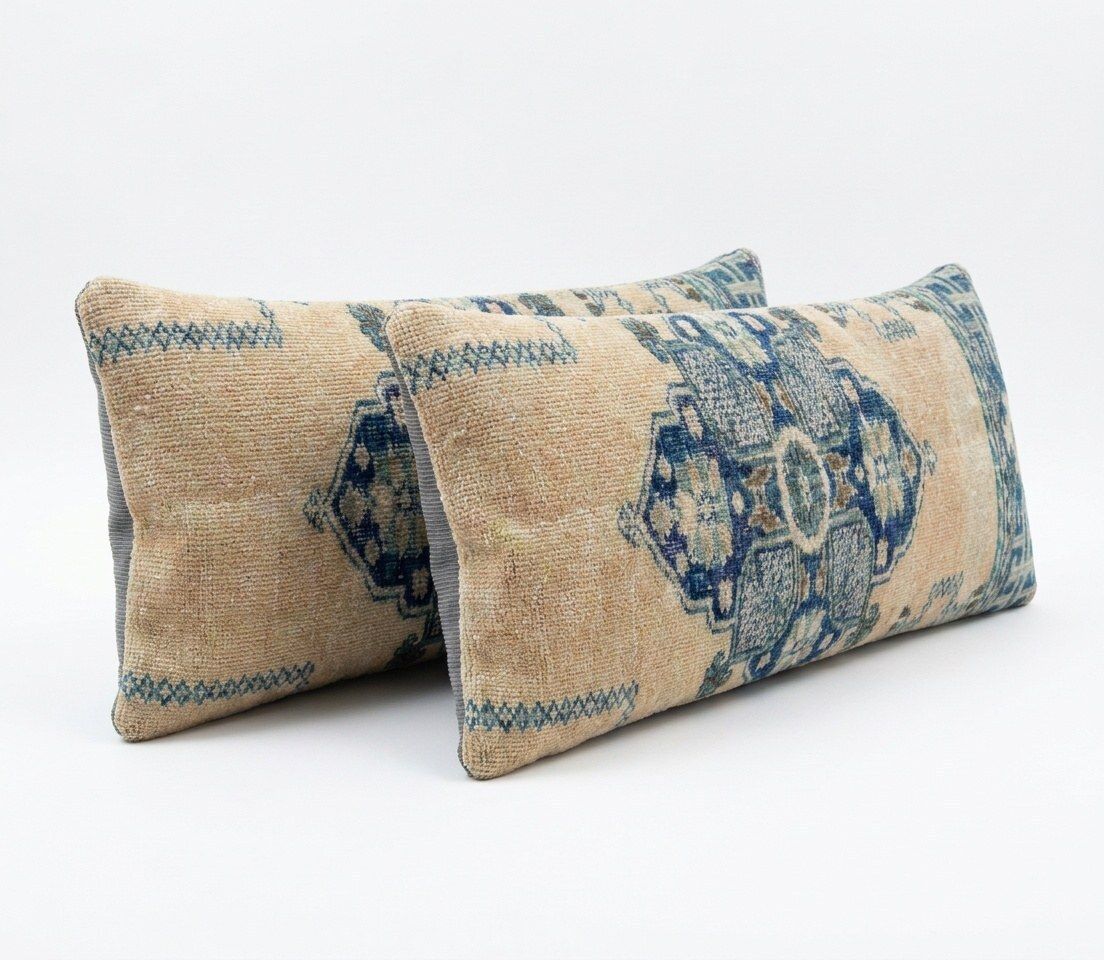 Turkish Bedding Rug Pillow Cover 38 X 103 Cm & 39 X 120 Cm   Set Of Two photo for sale