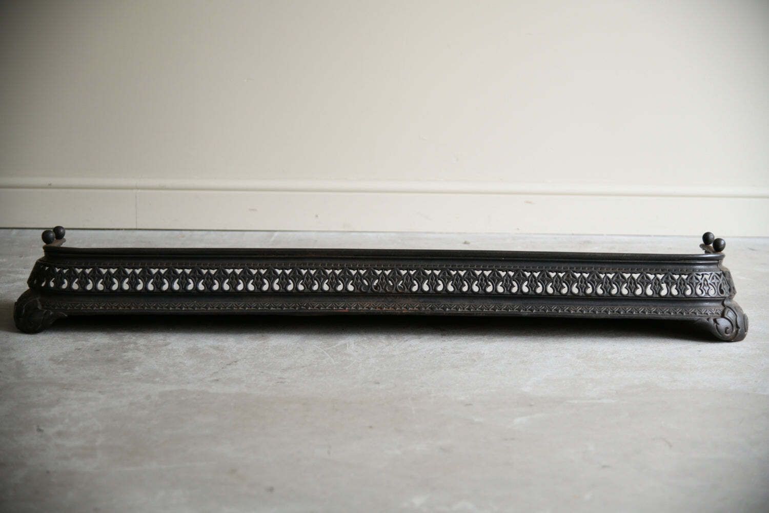 Antique Steel Fire Fender, 1800s photo for sale