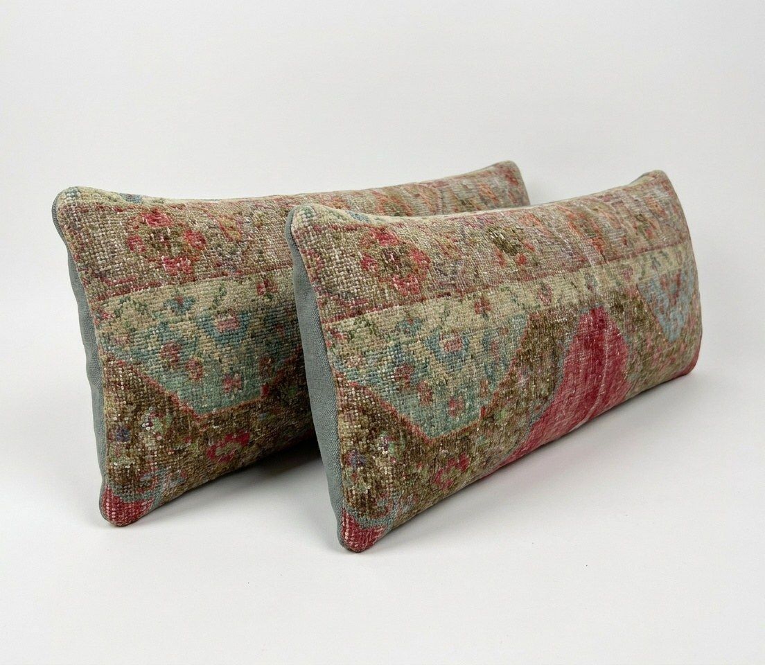 Turkish Bedding Rug Pillow Cover 40 X 120 Cm   Set Of Two photo for sale