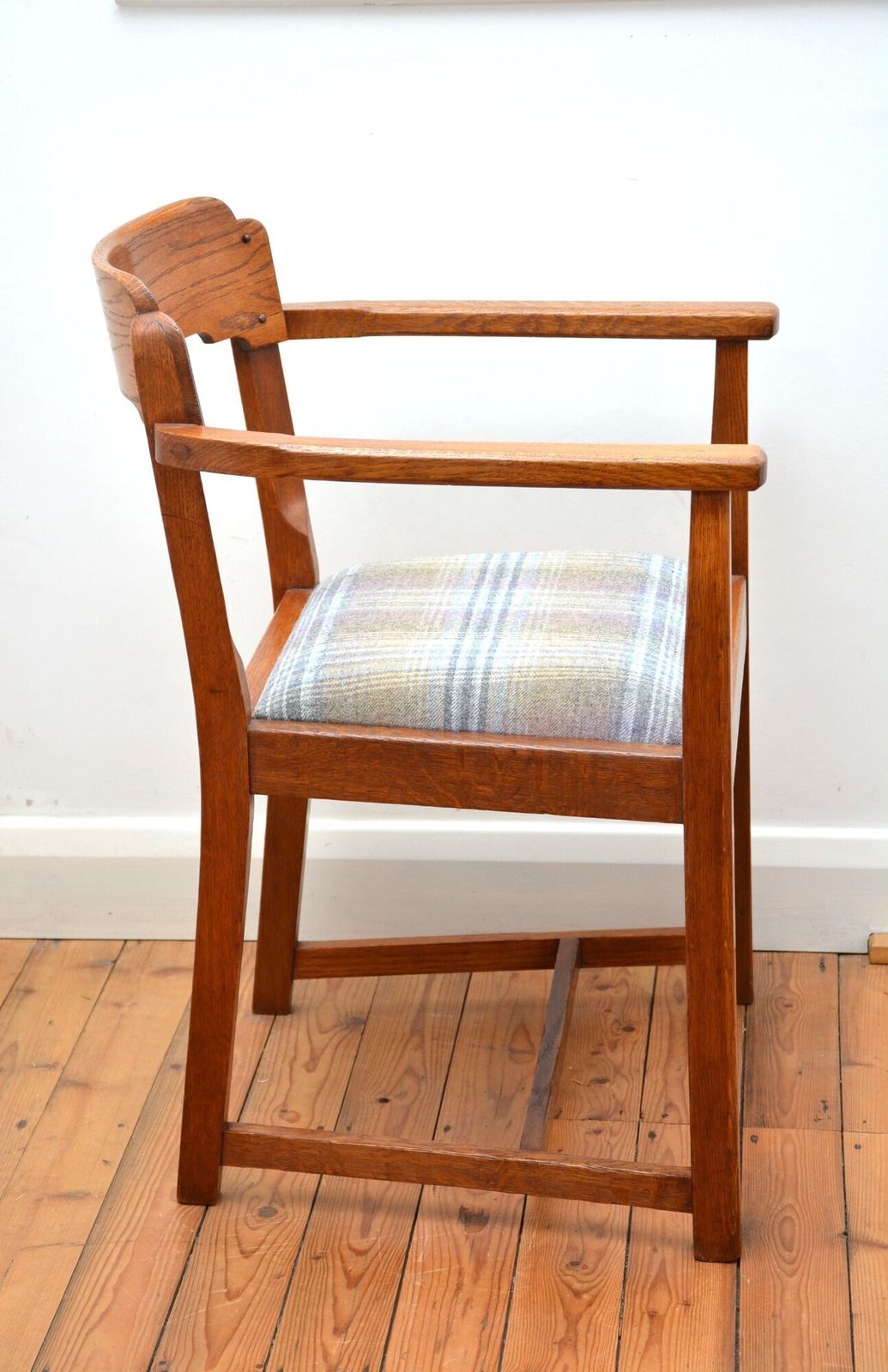 Furniture Arts And Crafts Desk Chair Restored Office Chair In Oak photo