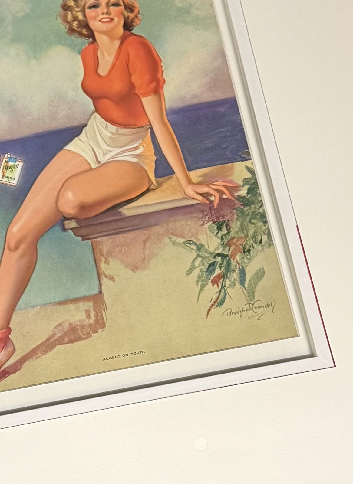 photo buy 1930s American Lucky Strike Advertising Art Print After Bradshaw Crandell, ‘Accent On Youth'’