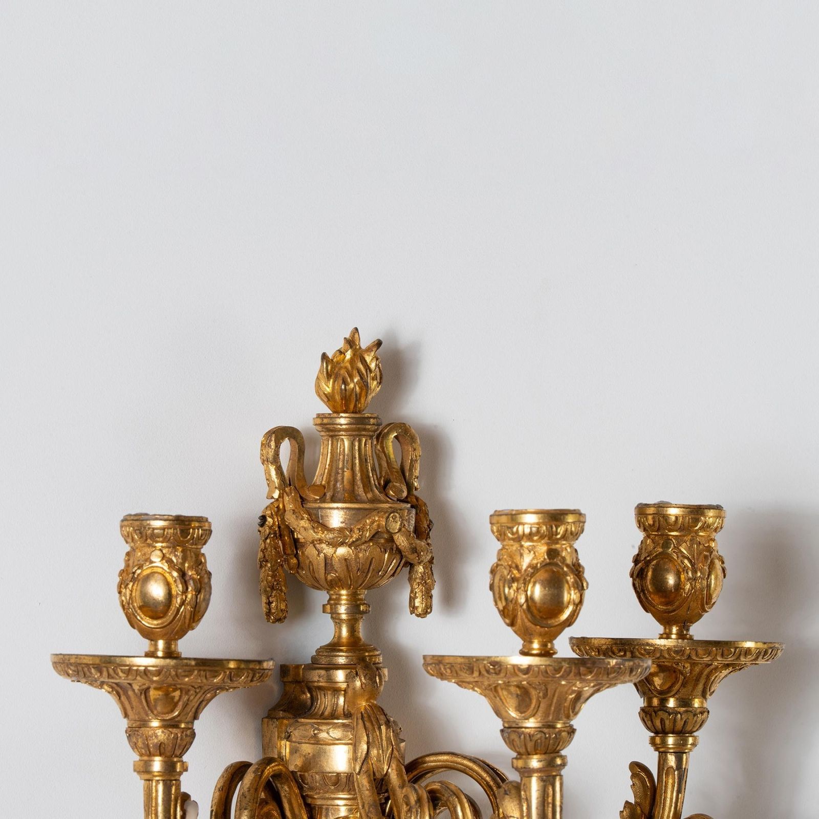 Set Of Four Louis XV Ormolu Three Branch Wall Lights Circa 1770 photo buy