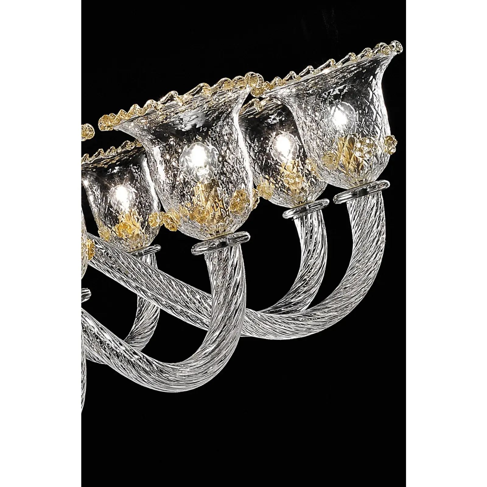 Imperial Style “Rigadin” Murano Glass Chandelier In Venetian Design photo Lighting