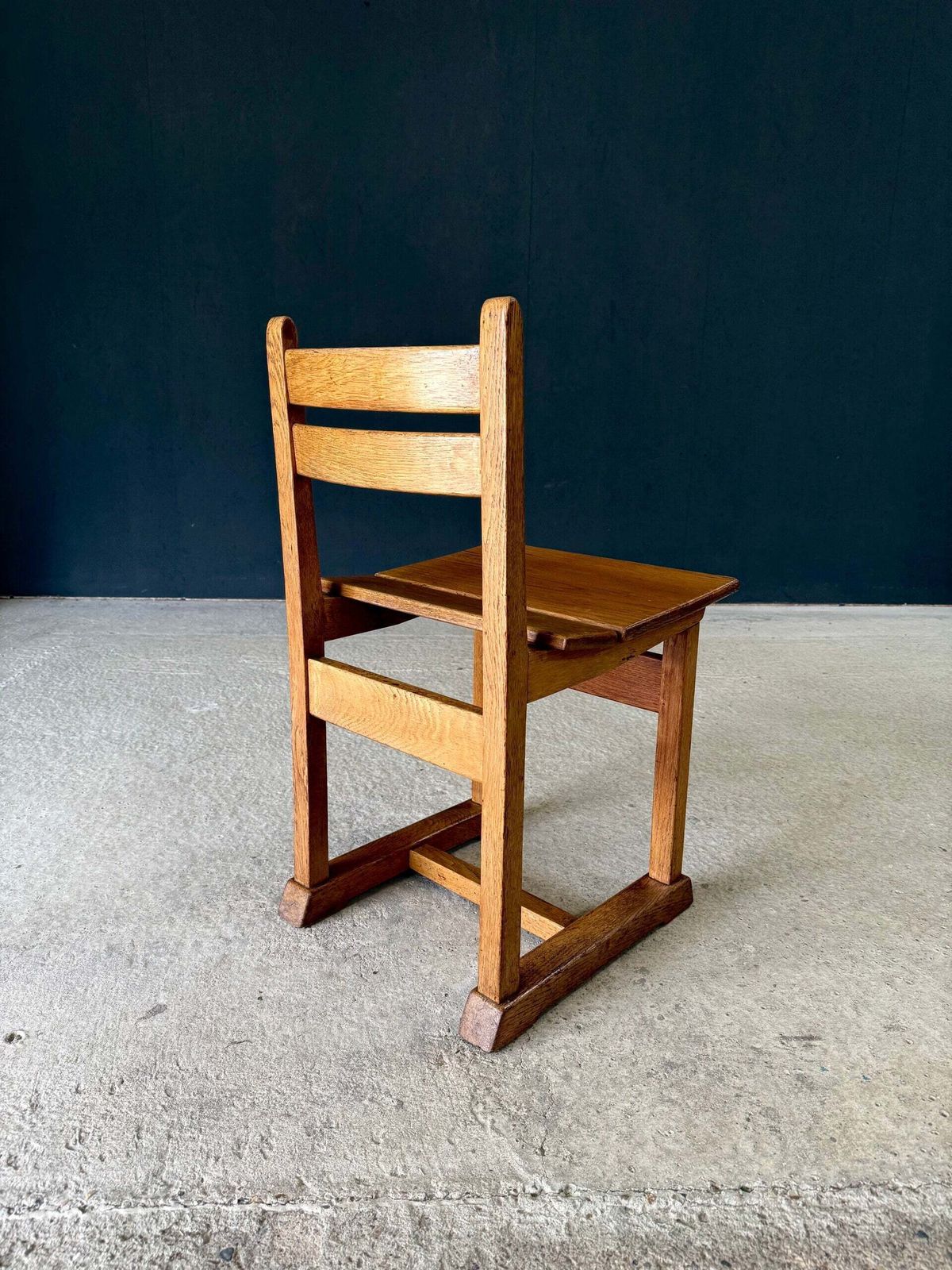 photo buy Midcentury Handcrafted Design Oak Dining Chairs, 1950's Belgium