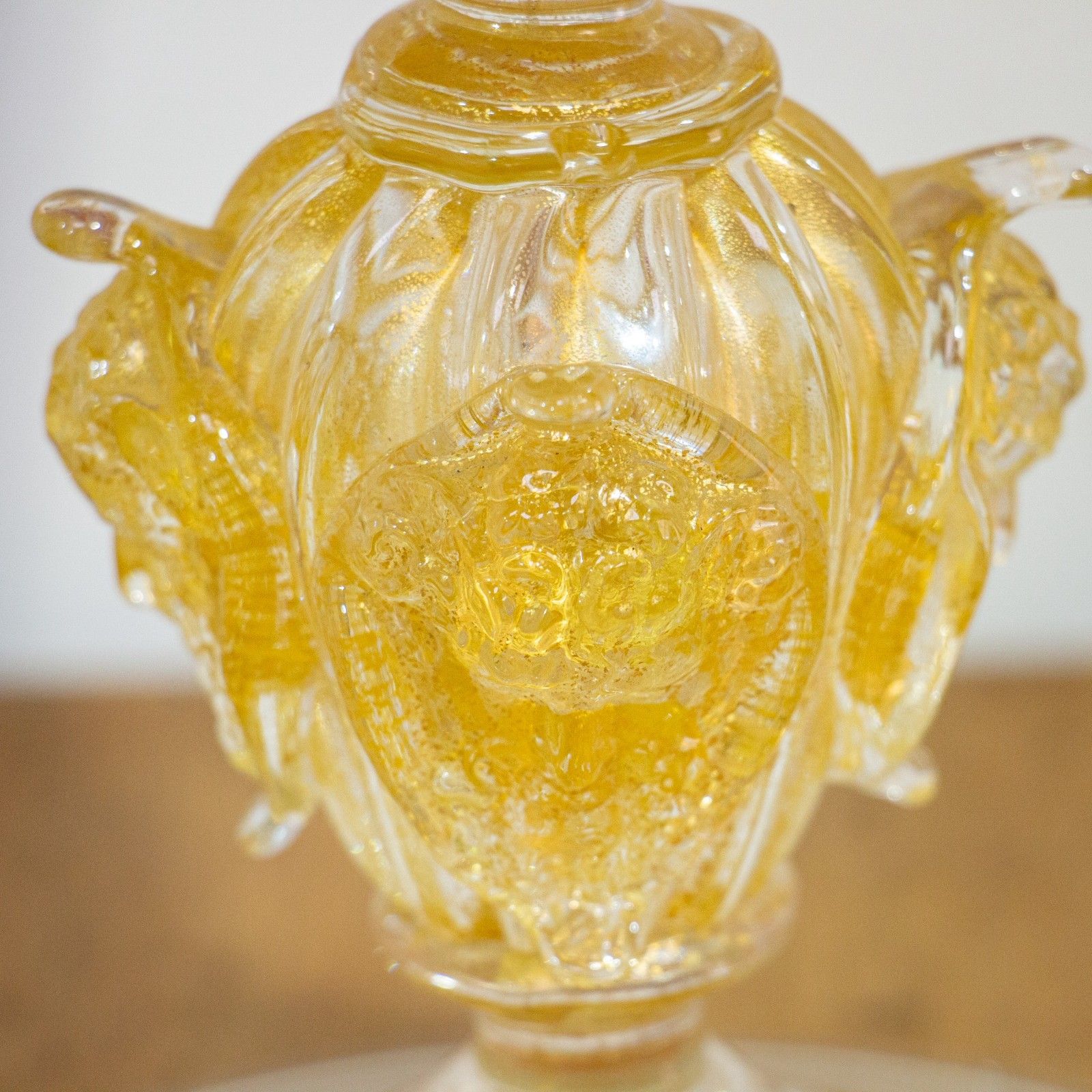 19th Century Murano Latticino Vase photo furniture