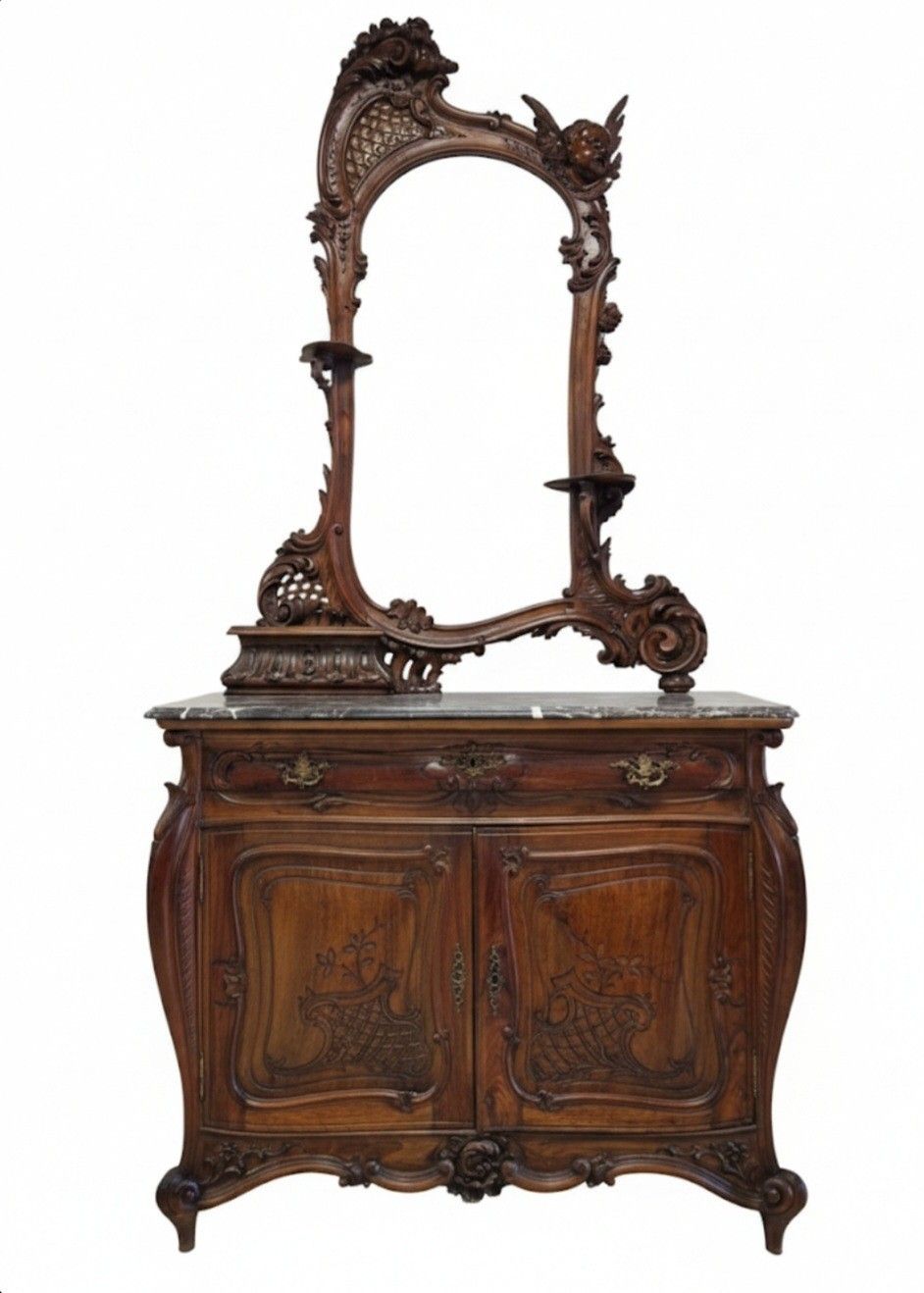 Antique Art Nouveau Italian Bedroom Set Chateau Statement Furniture photo buy