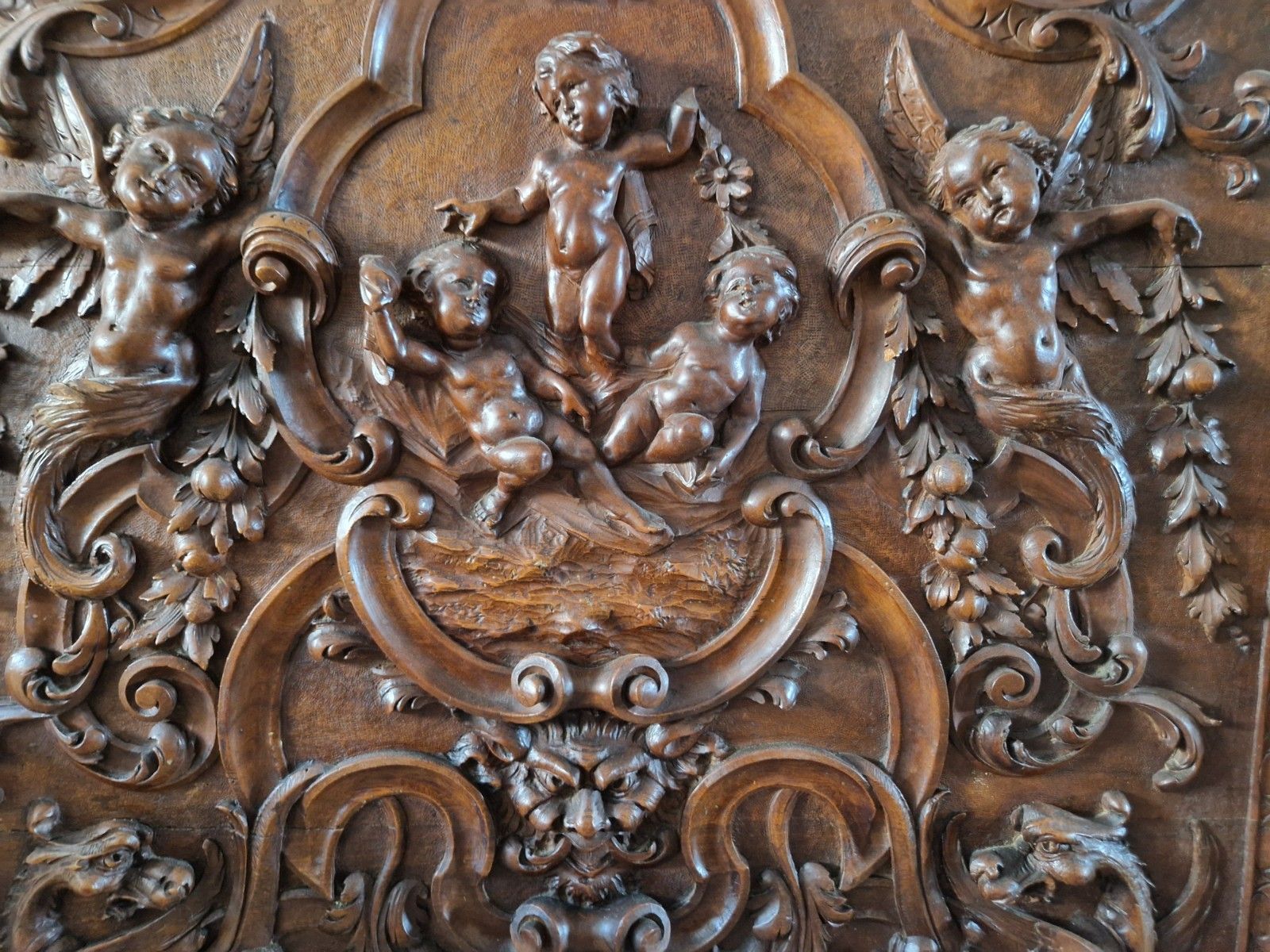 photo furniture Antique Italian Renaissance Bedroom Set Attr Luigi Frullini 19th Century Chateau