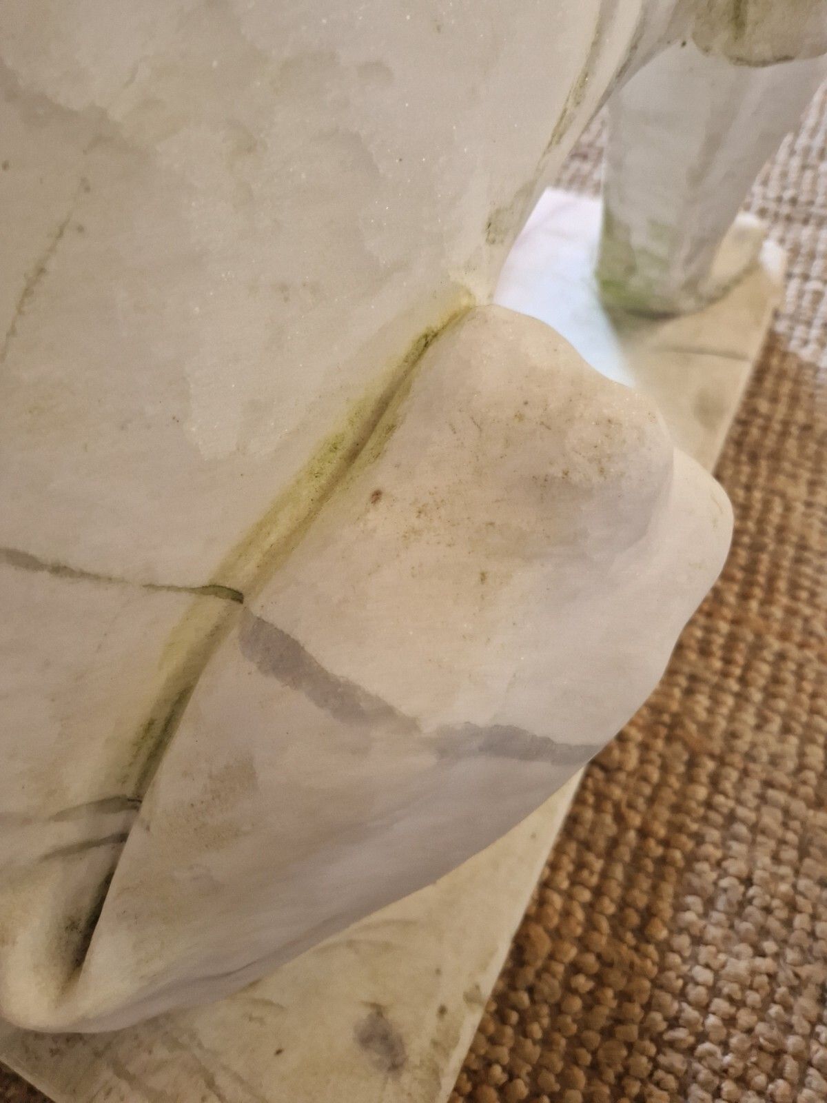 photo buy Pair Of Art Deco Life Size Marble Guarding Lions Statues