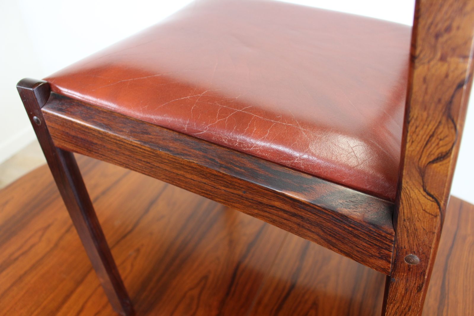 photo for sale 1960's Danish Dining Table By Gudme And 6 Chairs