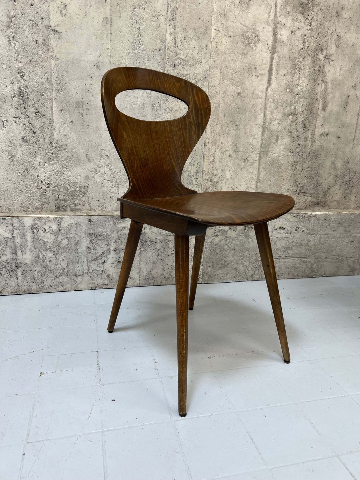 Set Of 31 1950's Baumann Fourmi Bistro Chairs photo furniture