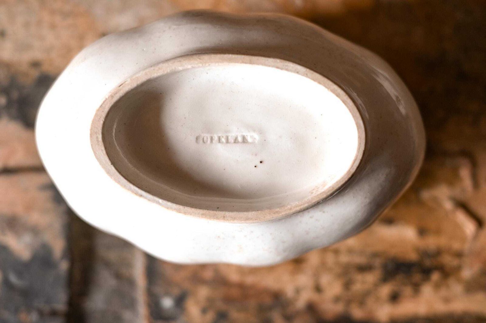Antique Copeland Jelly Mold | Optical Fan & Quatrefoil Relief | Victorian Kitchenalia | 17.5x11.5 Cm photo Home Decor