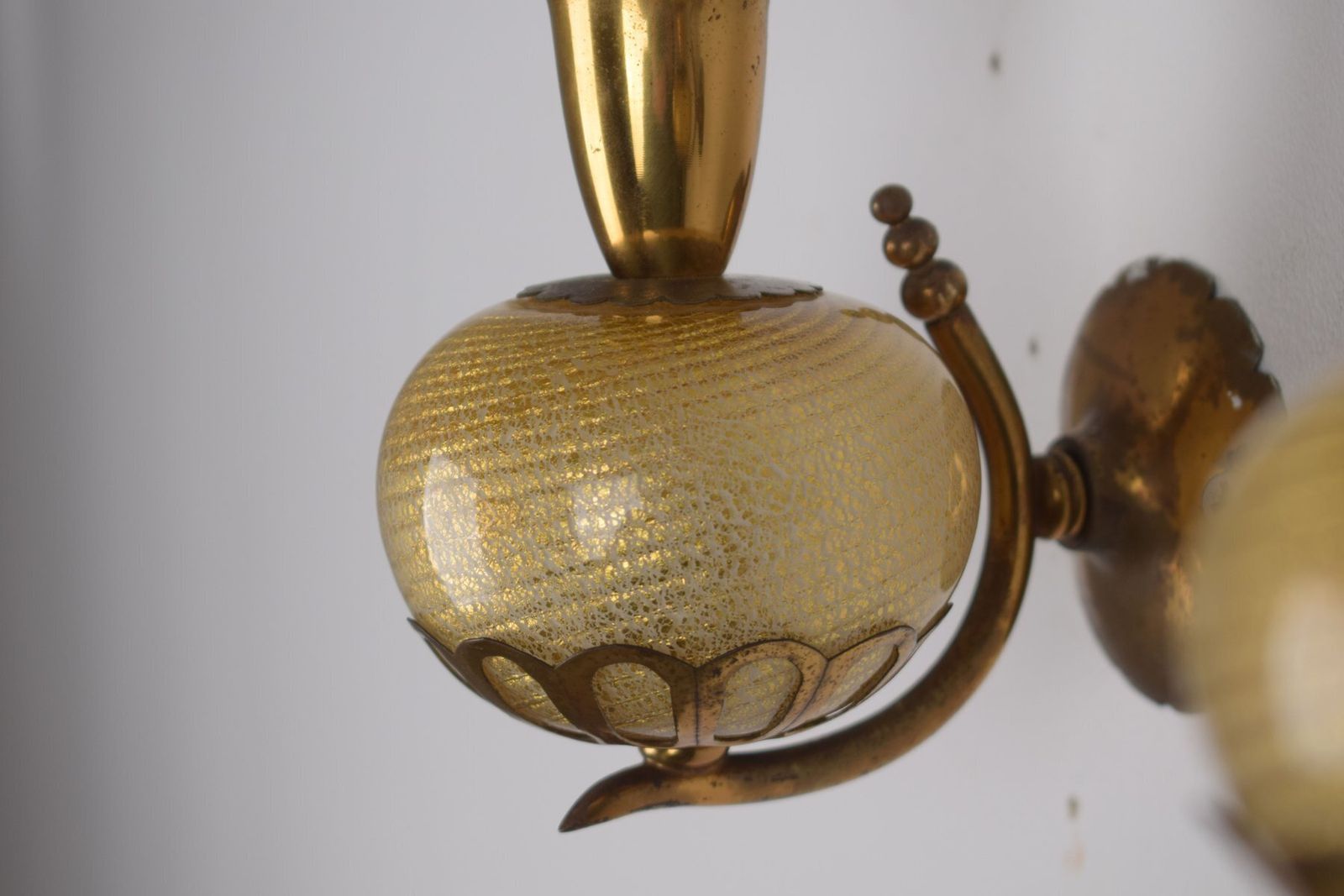 Vintage Wall Lamps From Barovier & Toso, 1940s, Set Of 2 photo furniture