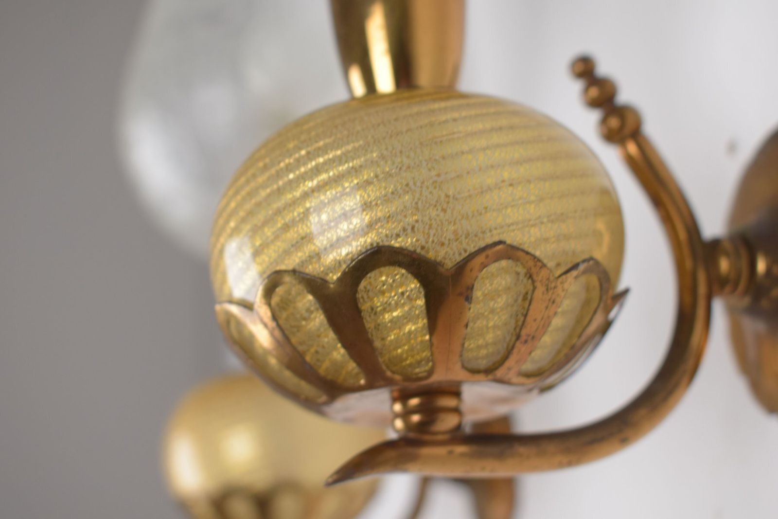 Vintage Wall Lamps From Barovier & Toso, 1940s, Set Of 2 photo for sale
