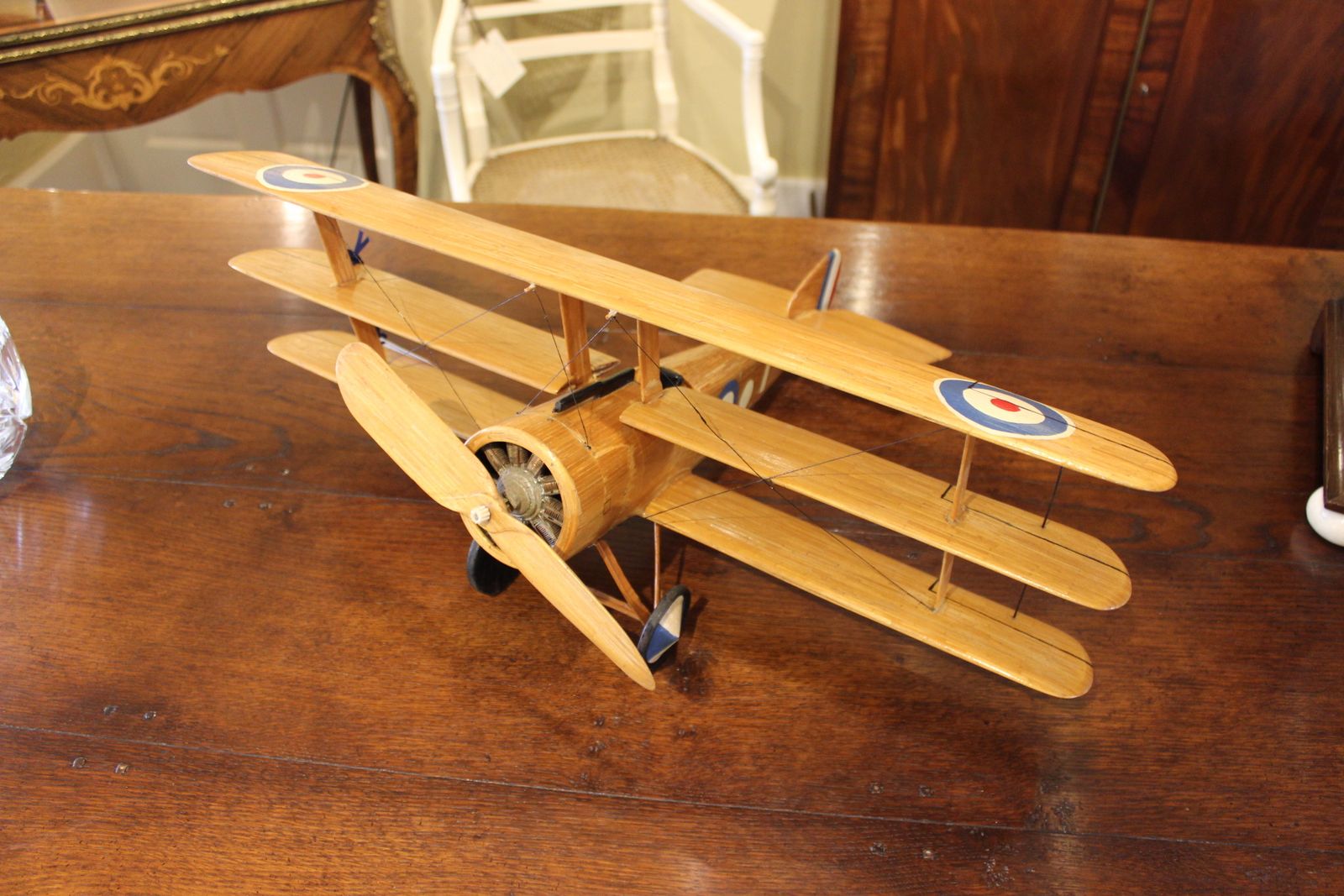 Detailed Handcrafted Model Of Sopwith Triplane photo furniture