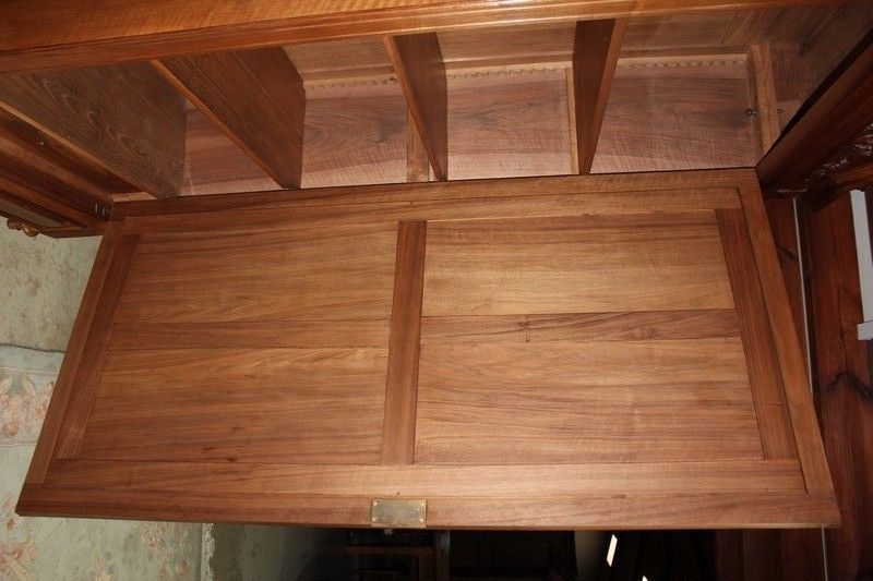 Wardrobe 1 Door Walnut 20th photo vintage
