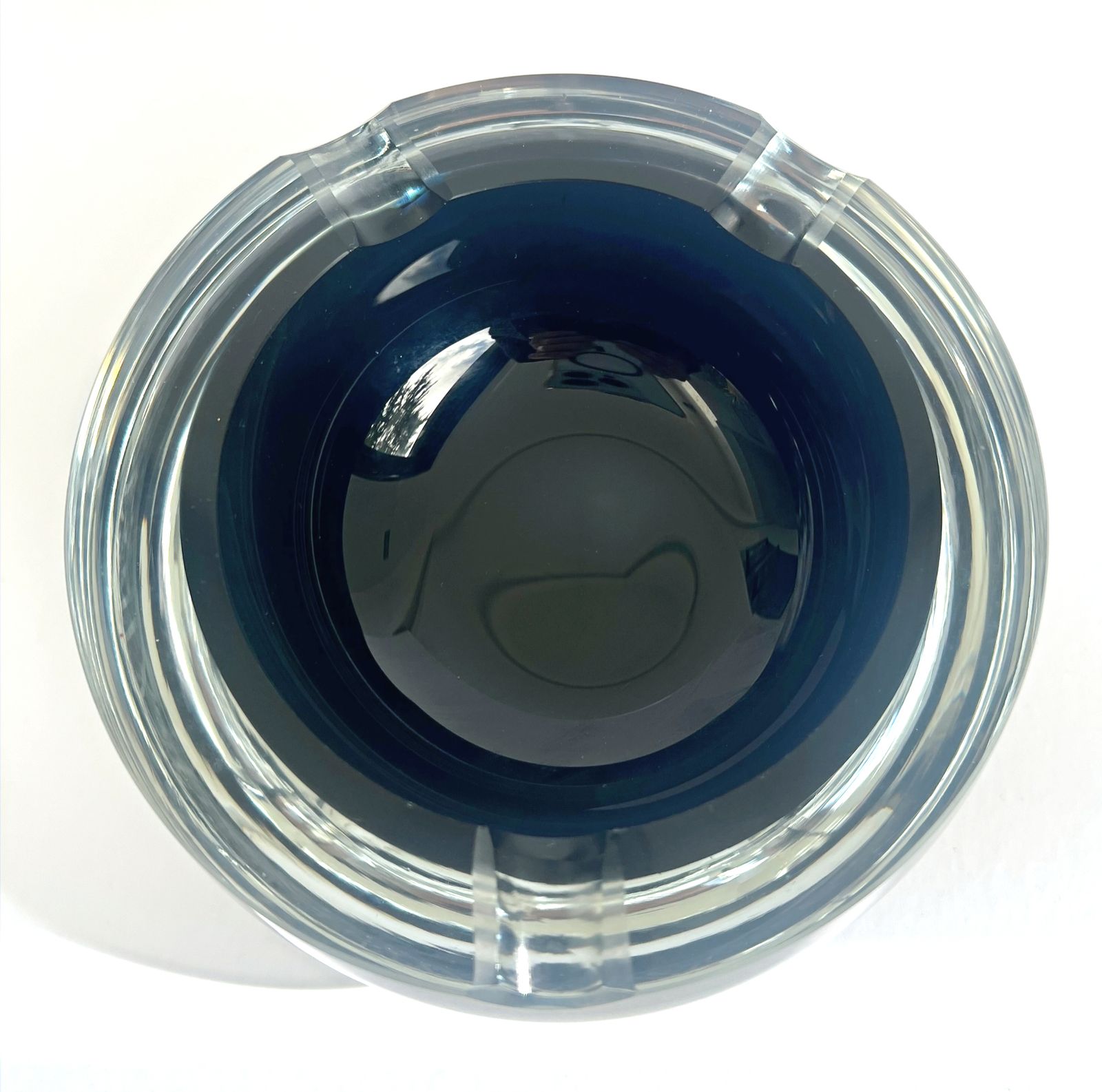 Mid Century Modern Antonio Da Ros Glass Glass Ashtray Murano Sommerso photo 175.0