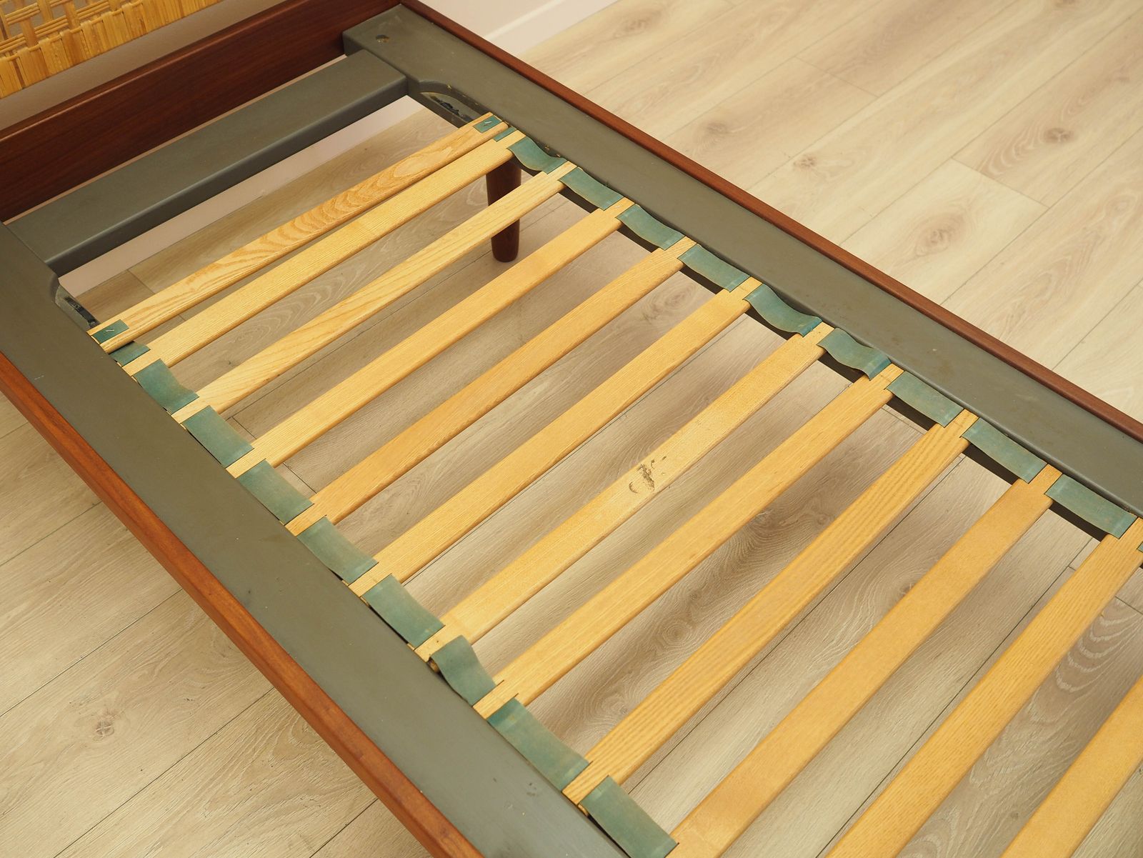 Furniture Teak Bed, Danish Design, 1960s, Designer: Hans J. Wegner, Manufacturer: Getama photo