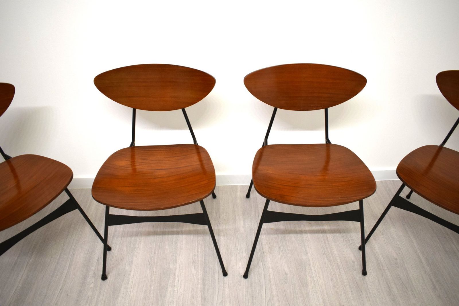 Chairs In Iron And Bentwood, 1950s, Set Of 4 photo buy