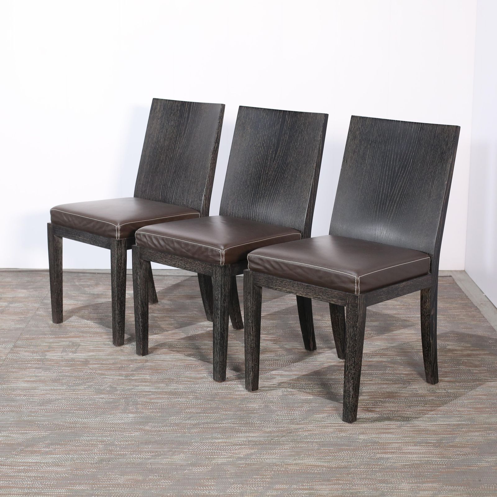 Hermès Reeditions Dining Chairs By Jean Michel Frank, Set Of Eight photo vintage