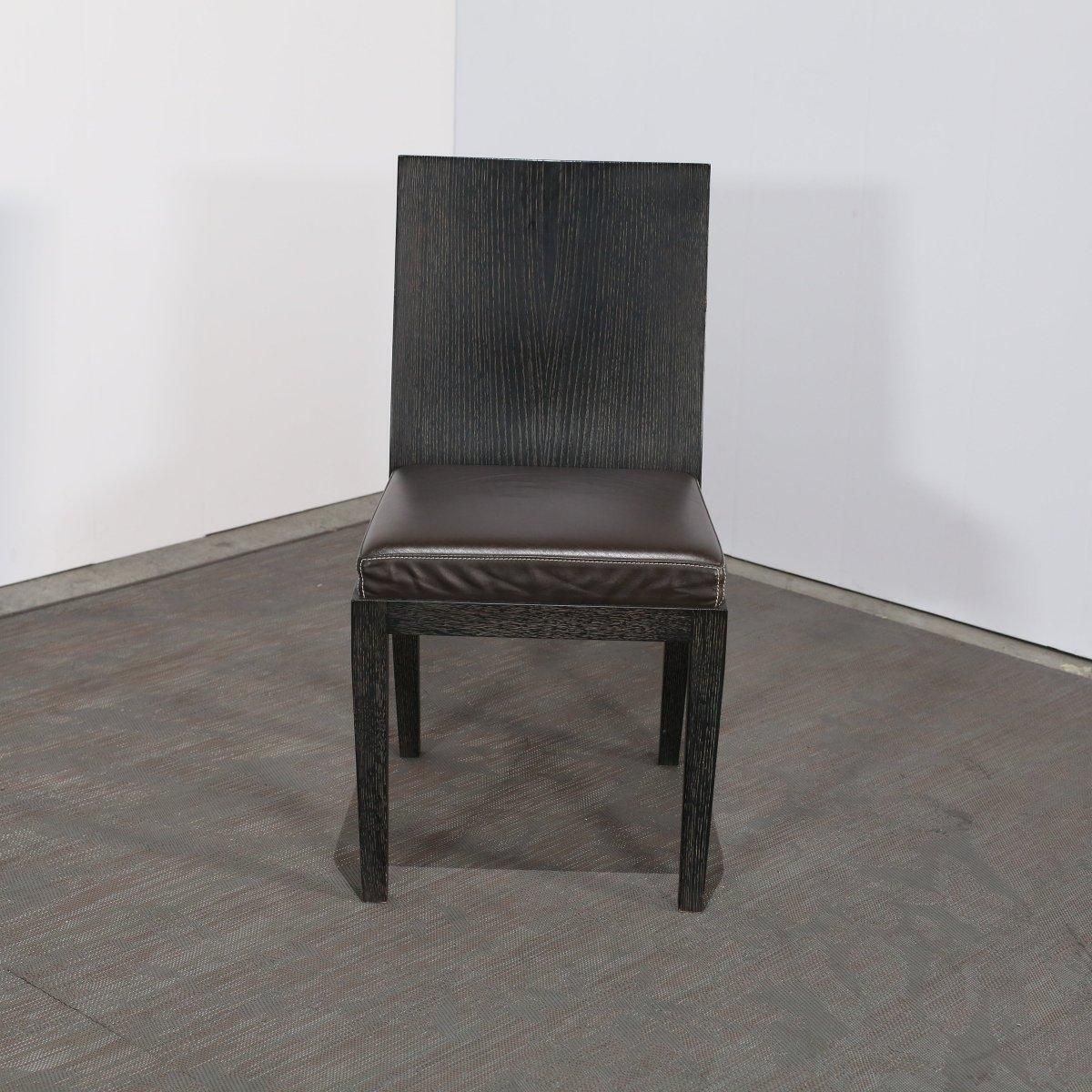 27438.0 Hermès Reeditions Dining Chairs By Jean Michel Frank, Set Of Eight photo
