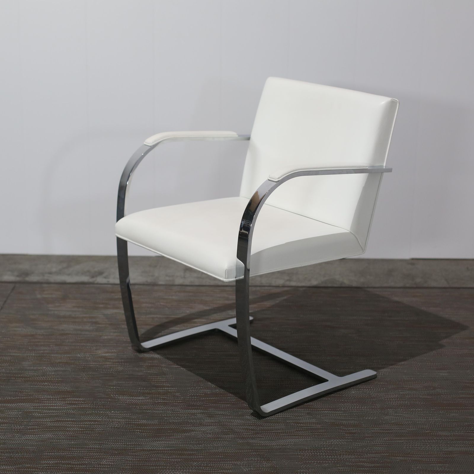 photo buy Knoll Brno Flat Bar Side Chairs By Mies Van Der Rohe, Set Of Ten