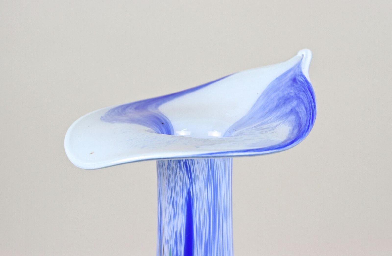 20th Century Murano Glass Vase "Jack In The Pulpit", Italy Circa 1970 photo buy