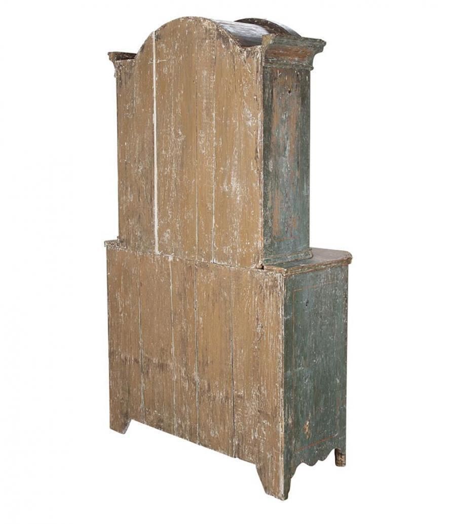19th Century Provincial Rococo Cabinet In Rare To Find Original Paint photo Furniture