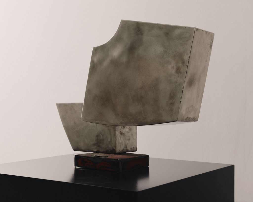 Untitled Work In Steel By Jean Laugier photo vintage