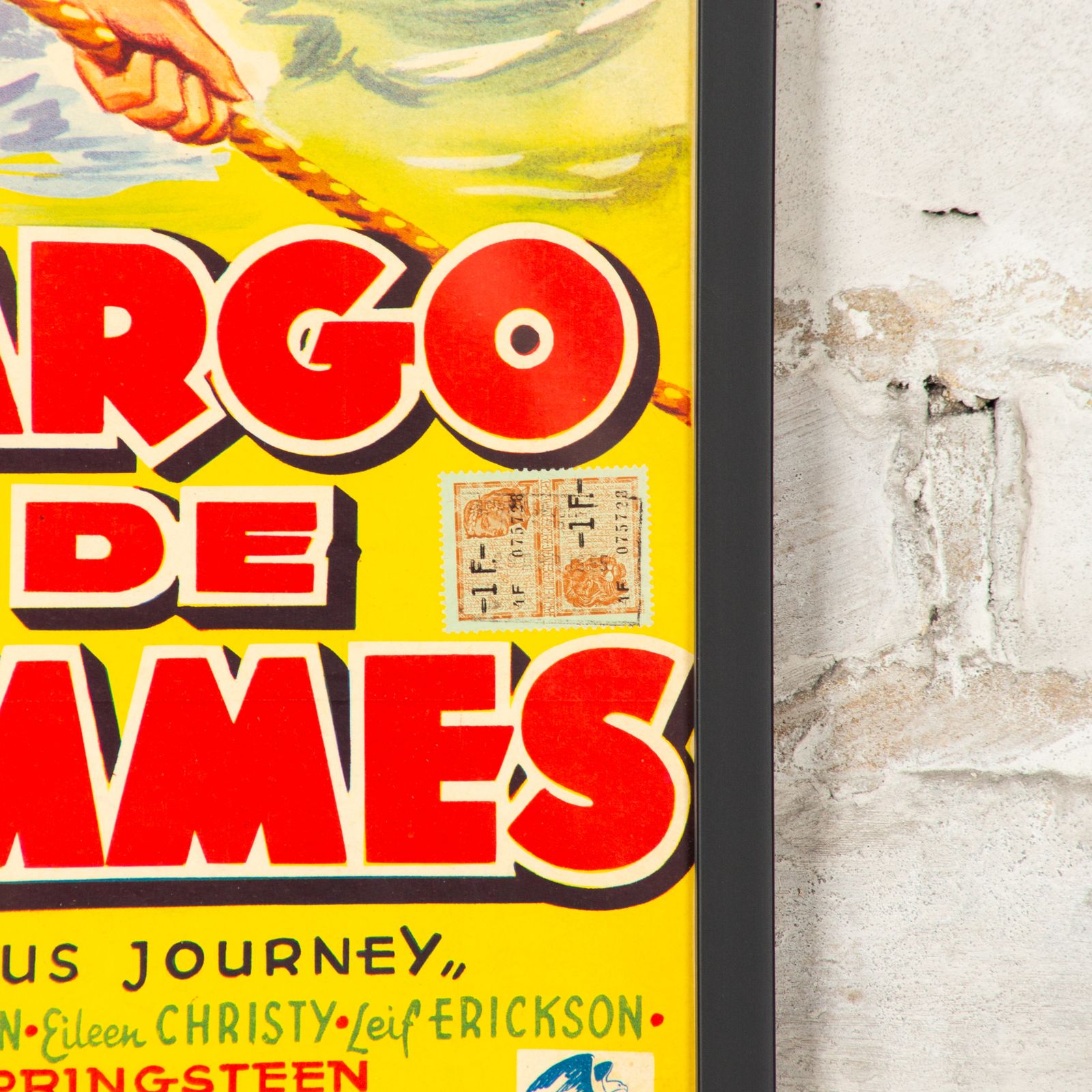 A Perilous Journey   1950s Belgian Film Poster photo Art