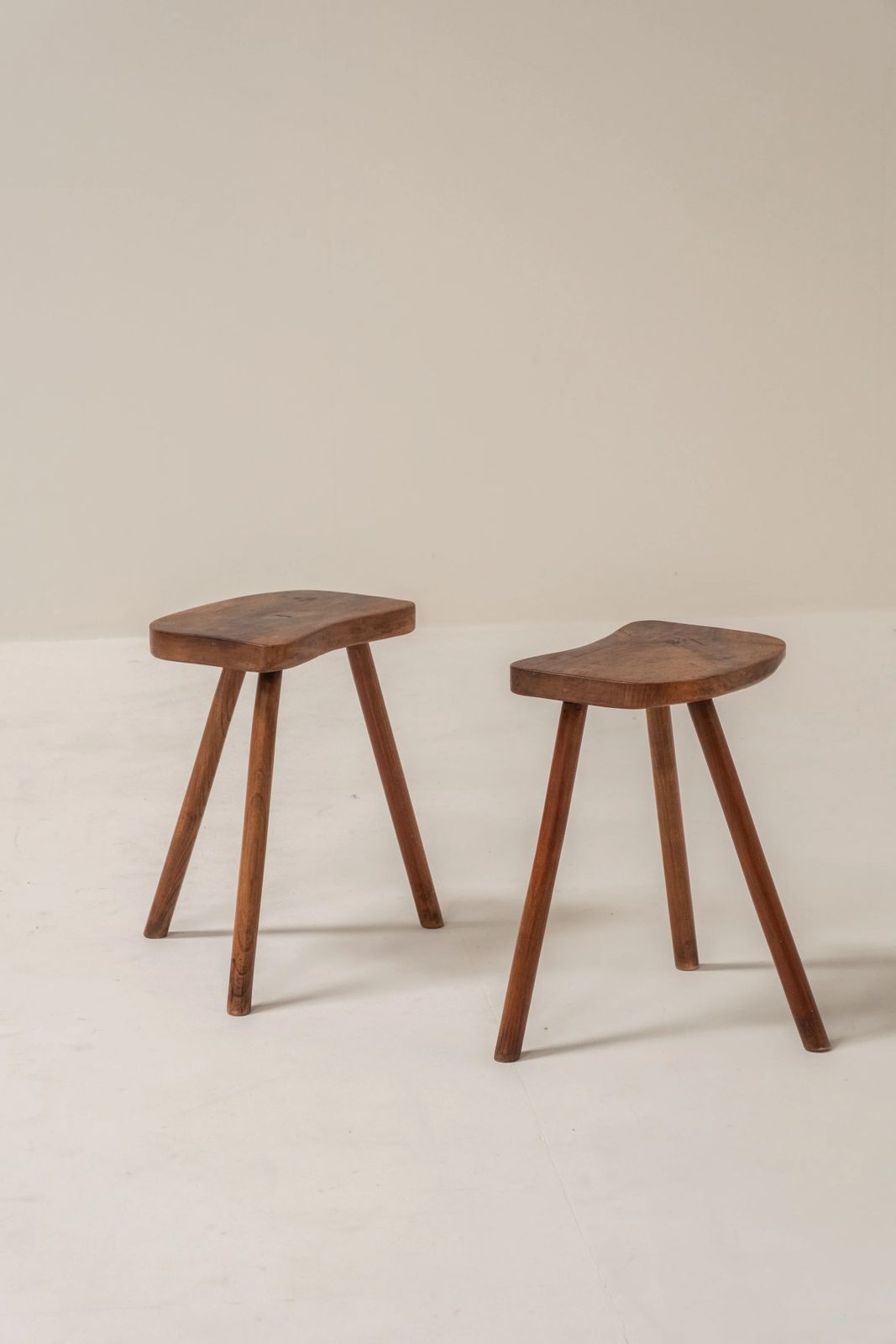 Pair Of French Wooden Stools, 1950s photo furniture
