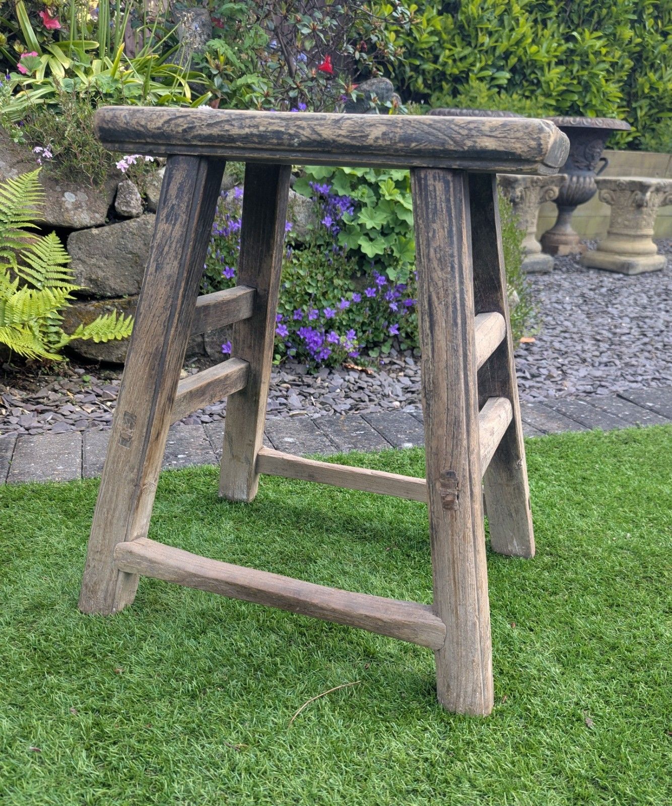 Rustic Reclaimed Vintage Elm Stool/Table Mark Ronson  Delivery Available 0310 photo buy