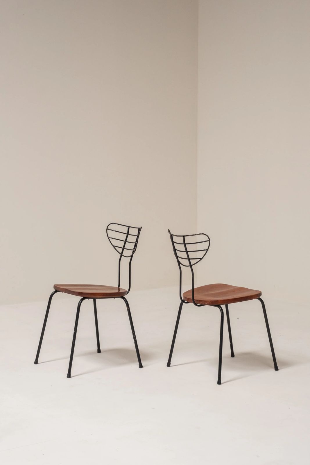 Set Of 6 ‘Radar’ Dining Chairs Attributed To Willy Van Der Meeren For Imexcotra, Belgium, 1950s photo Furniture