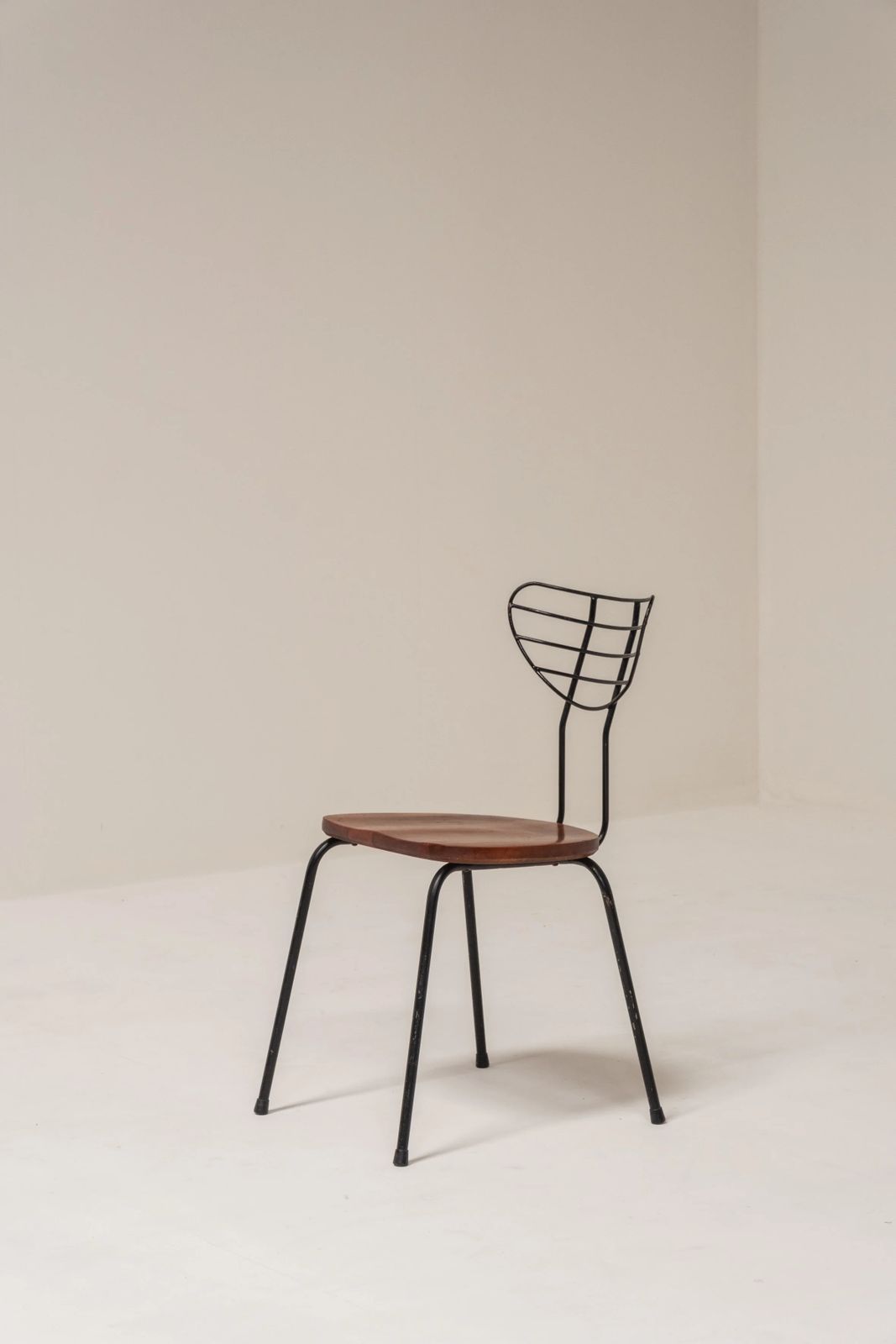 Set Of 6 ‘Radar’ Dining Chairs Attributed To Willy Van Der Meeren For Imexcotra, Belgium, 1950s photo vintage
