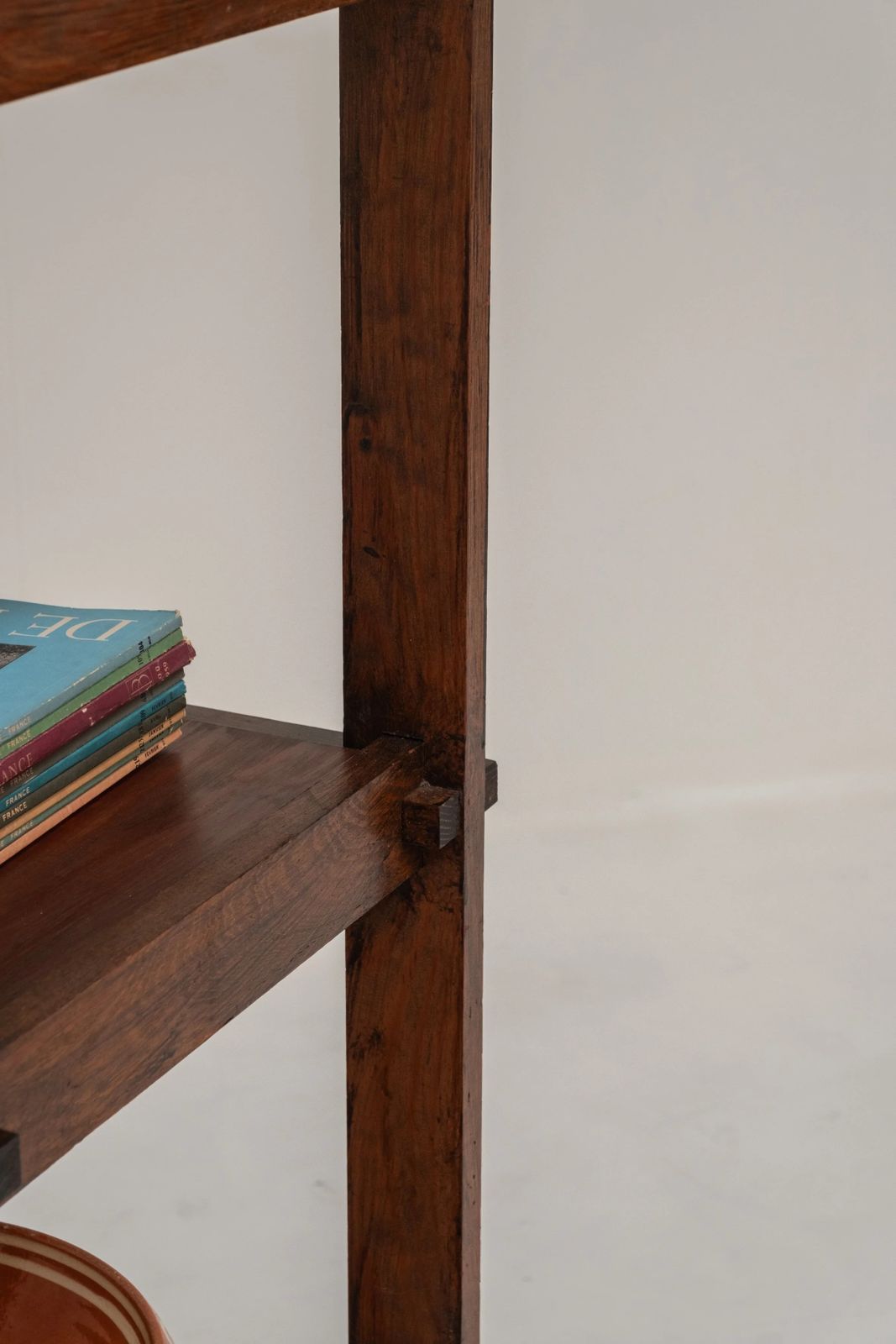 French Modular Wooden Shelving System, 1970s photo vinterior