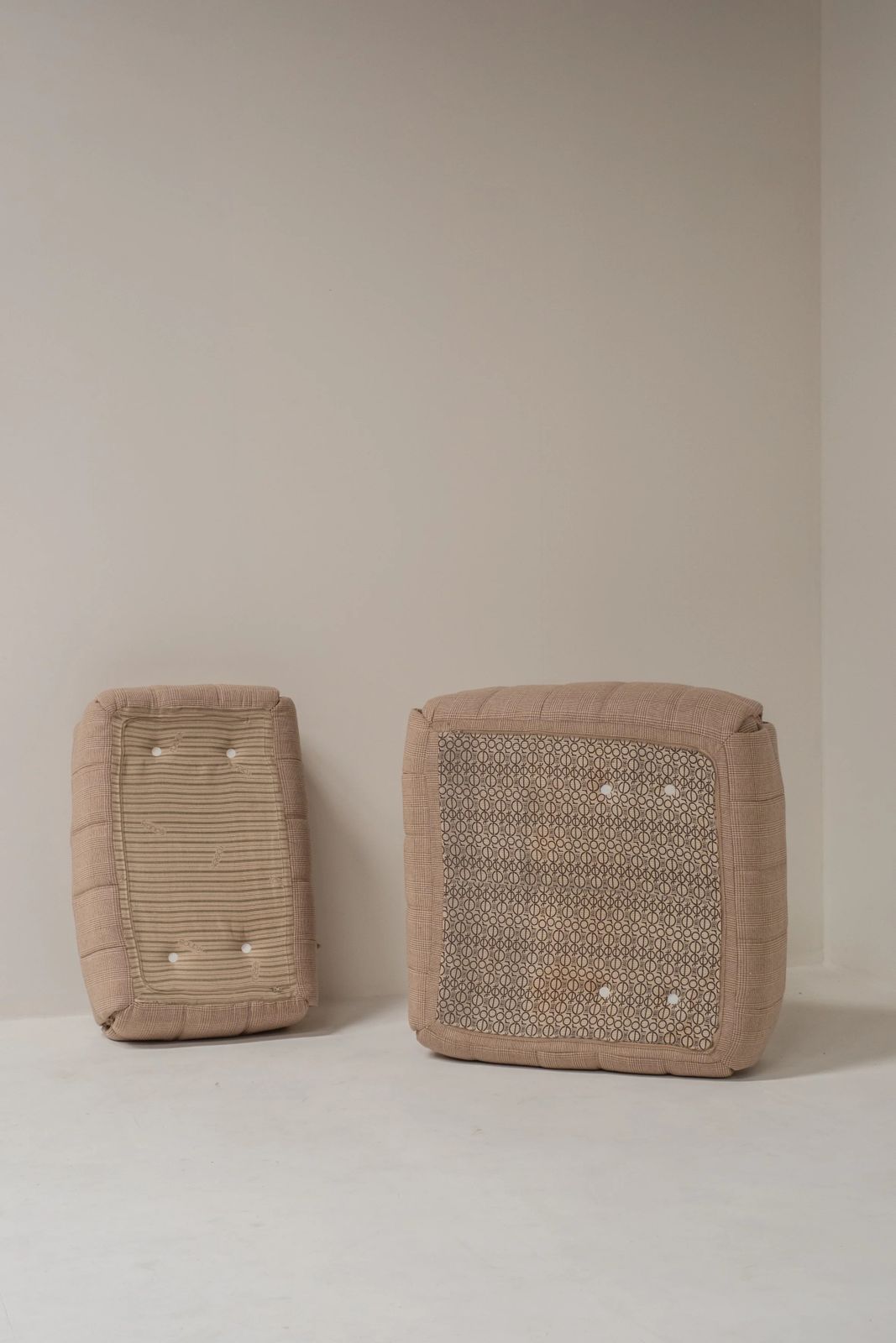 photo buy Michel Ducaroy Kashima Lounge Chair And Pouf For Ligne Roset, France 1970s