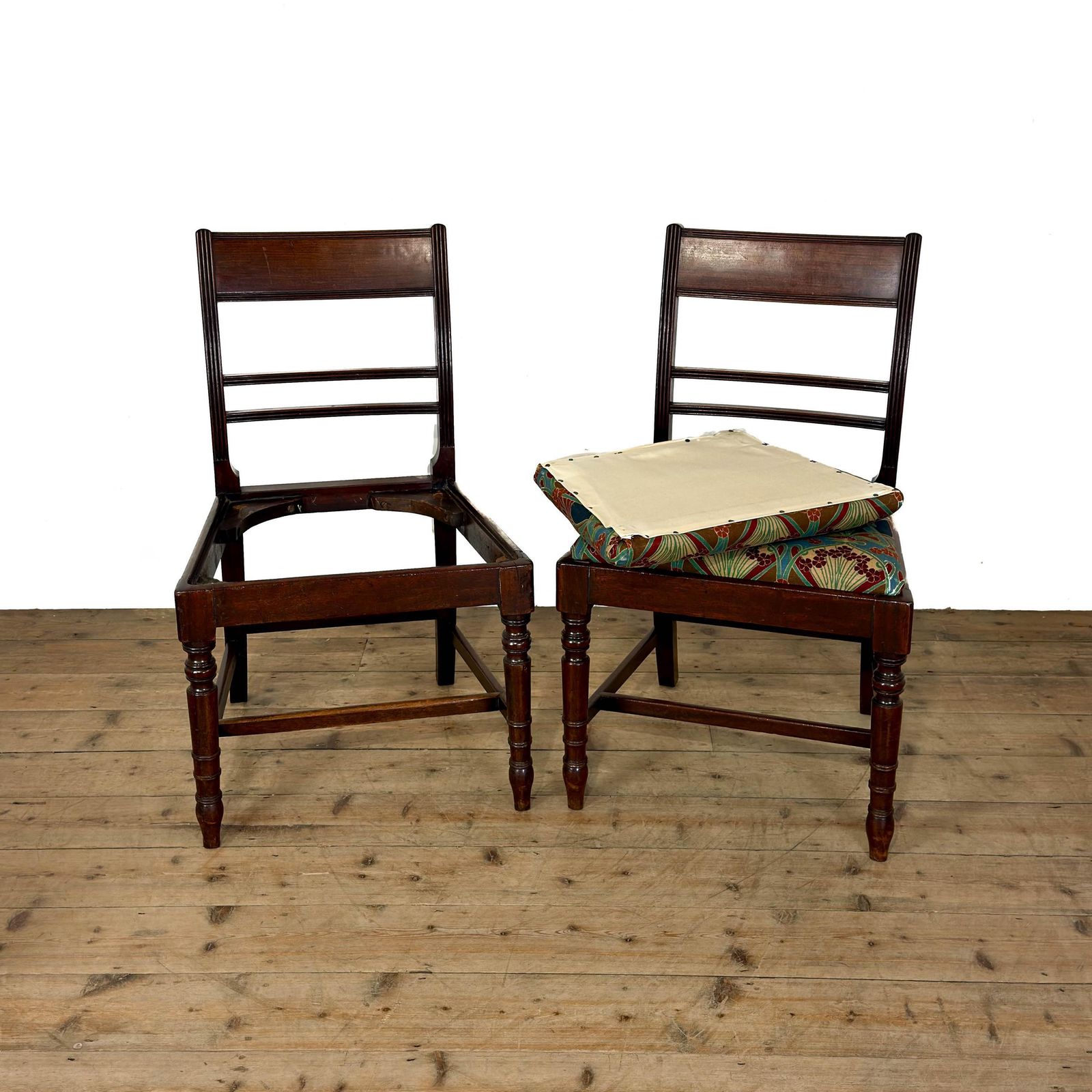 Antique Mahogany Dining Chairs | Kitchen Chairs | Dining Chairs | Oak Antiques | Farmhouse Seating photo for sale