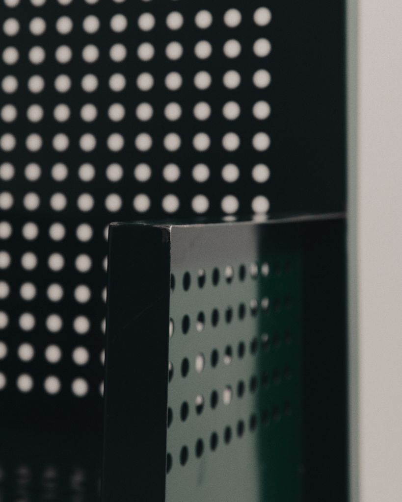 Perforated Steel Amchair By Urano Palma photo furniture