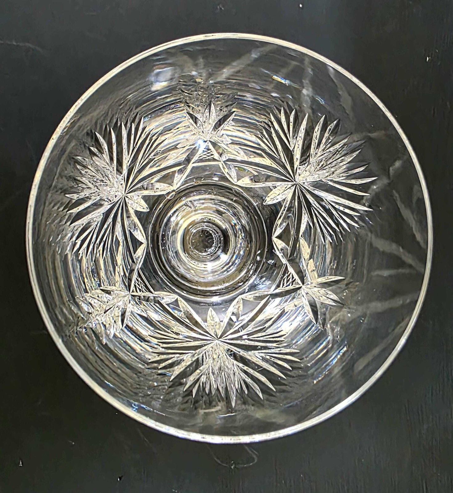 Vintage Star Of Edinburgh Crystal Wine Glasses, Set Of 6, Scottish Design photo vintage