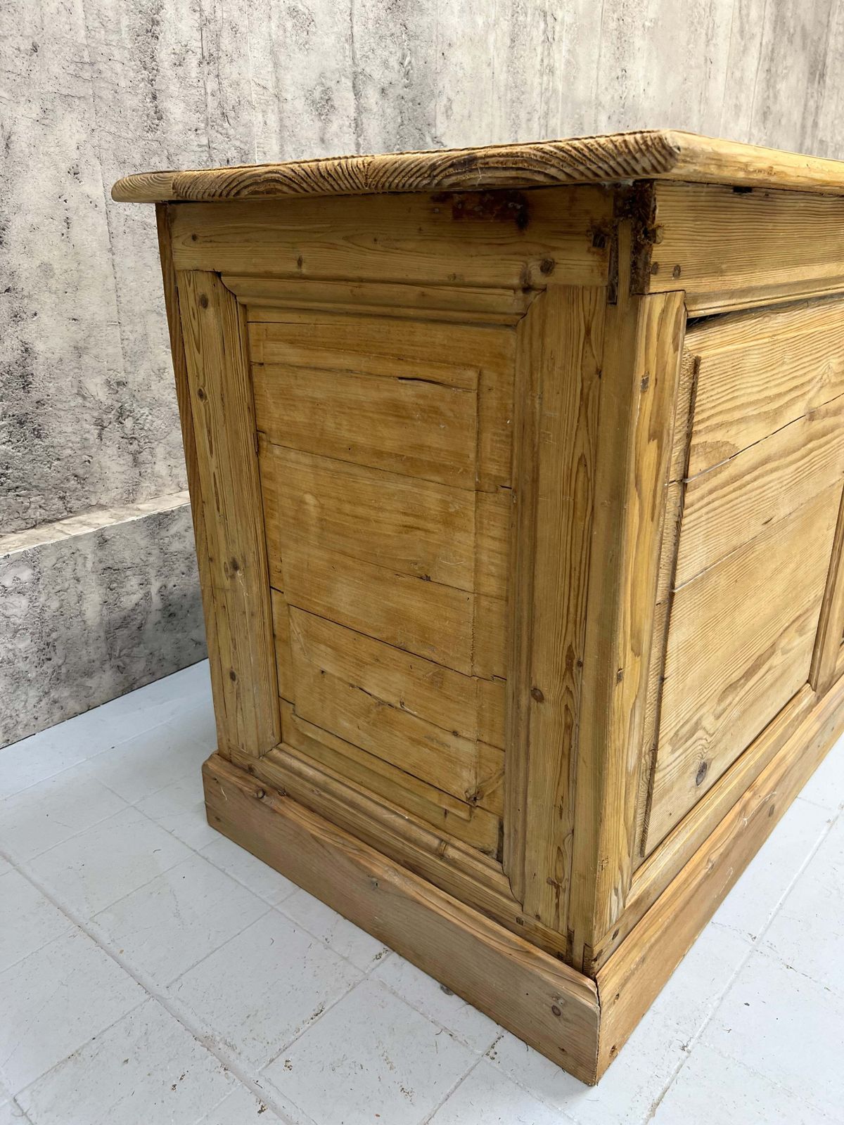 264.5cm Shop Counter Sideboard Open Shelves Kitchen Island With Drawers photo for sale