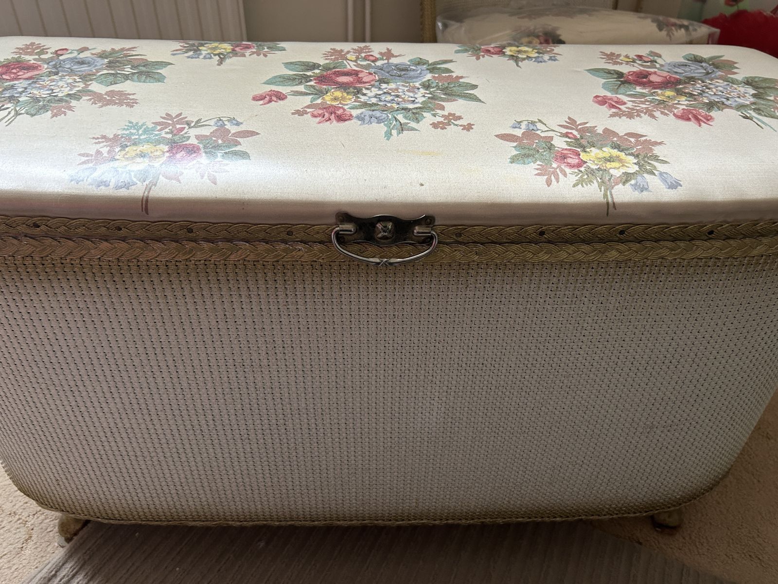 1960’s Lloyd Loom Ottoman And Matching Chair photo 75.0