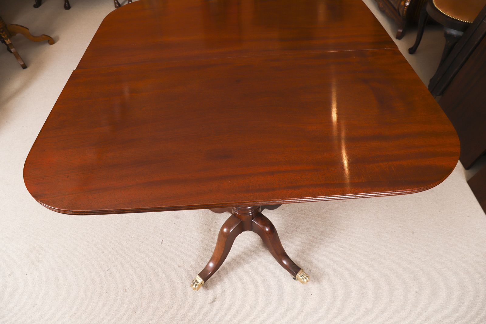 6250.0 7ft George III Regency Period  Twin Pillar Dining Table  C1820 19th C photo