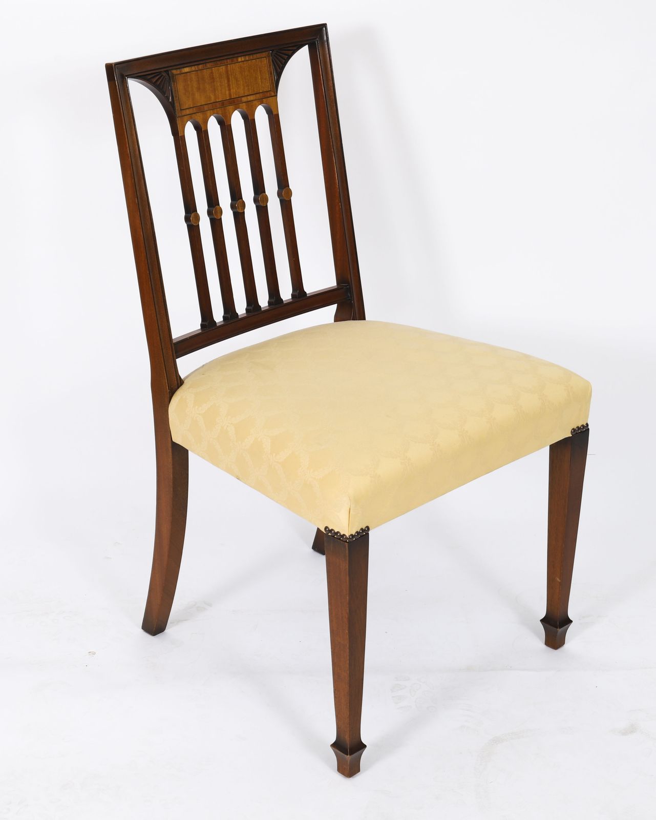 Set 12 Sheraton Revival Dining Chairs From Harrods  Late 20c photo furniture