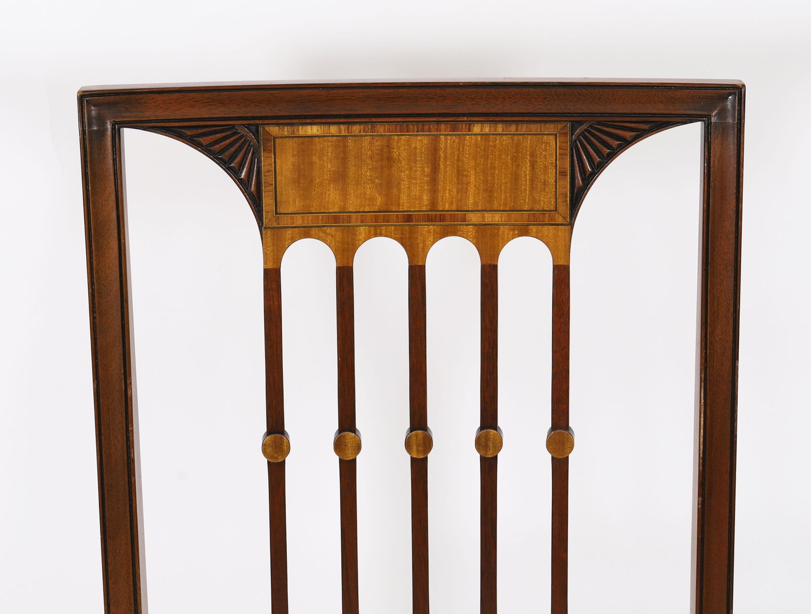 Set 12 Sheraton Revival Dining Chairs From Harrods  Late 20c photo 4750.0