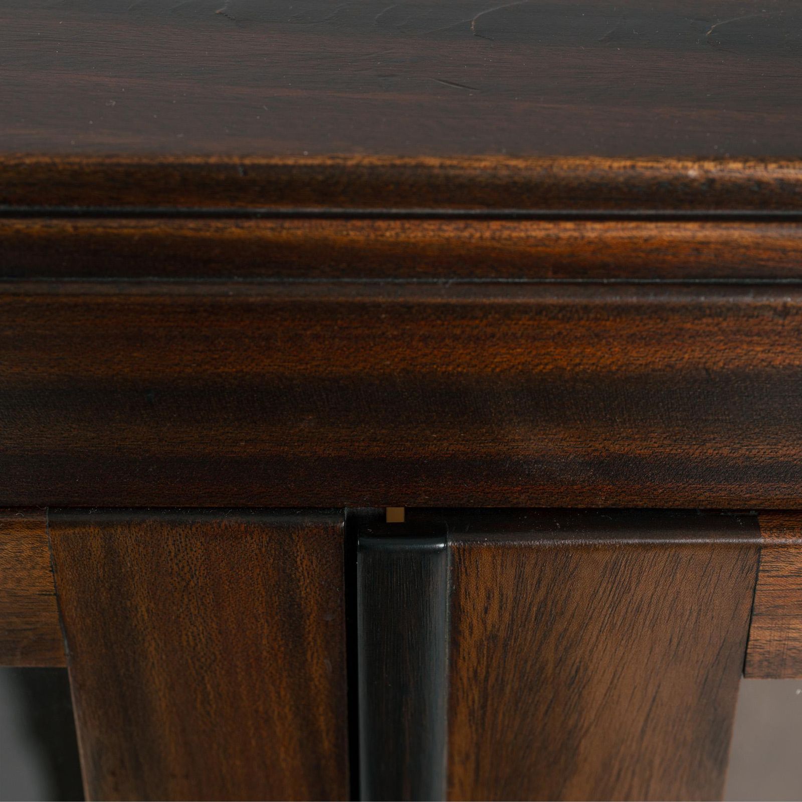 6189.0 Art Deco Walnut Birdseye Maple Amsterdam School Cabinet With Glass Doors, 1930s photo