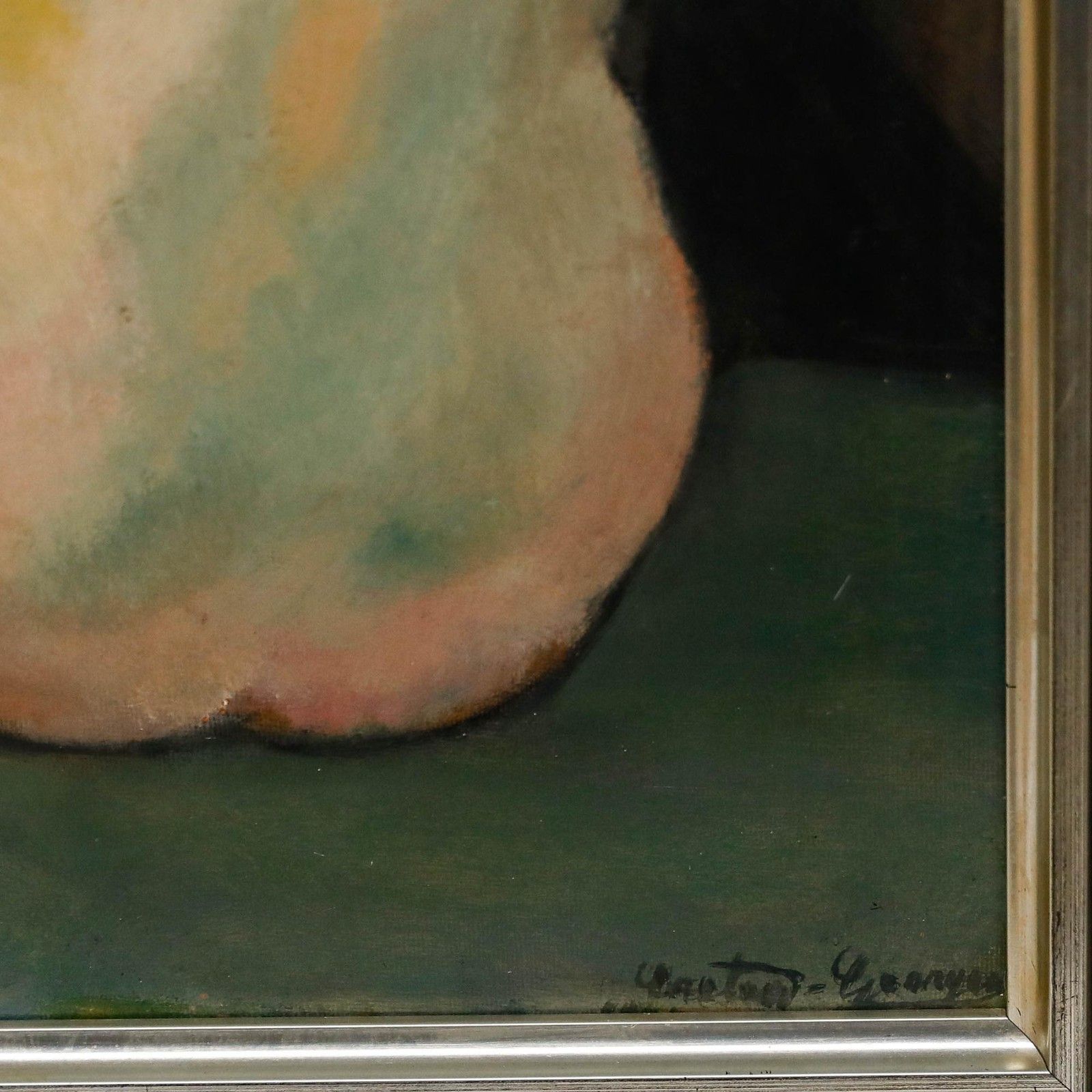 Georges Creten (1887 1966) Framed Early 20th Century Oil, Duo Féminin photo vinterior