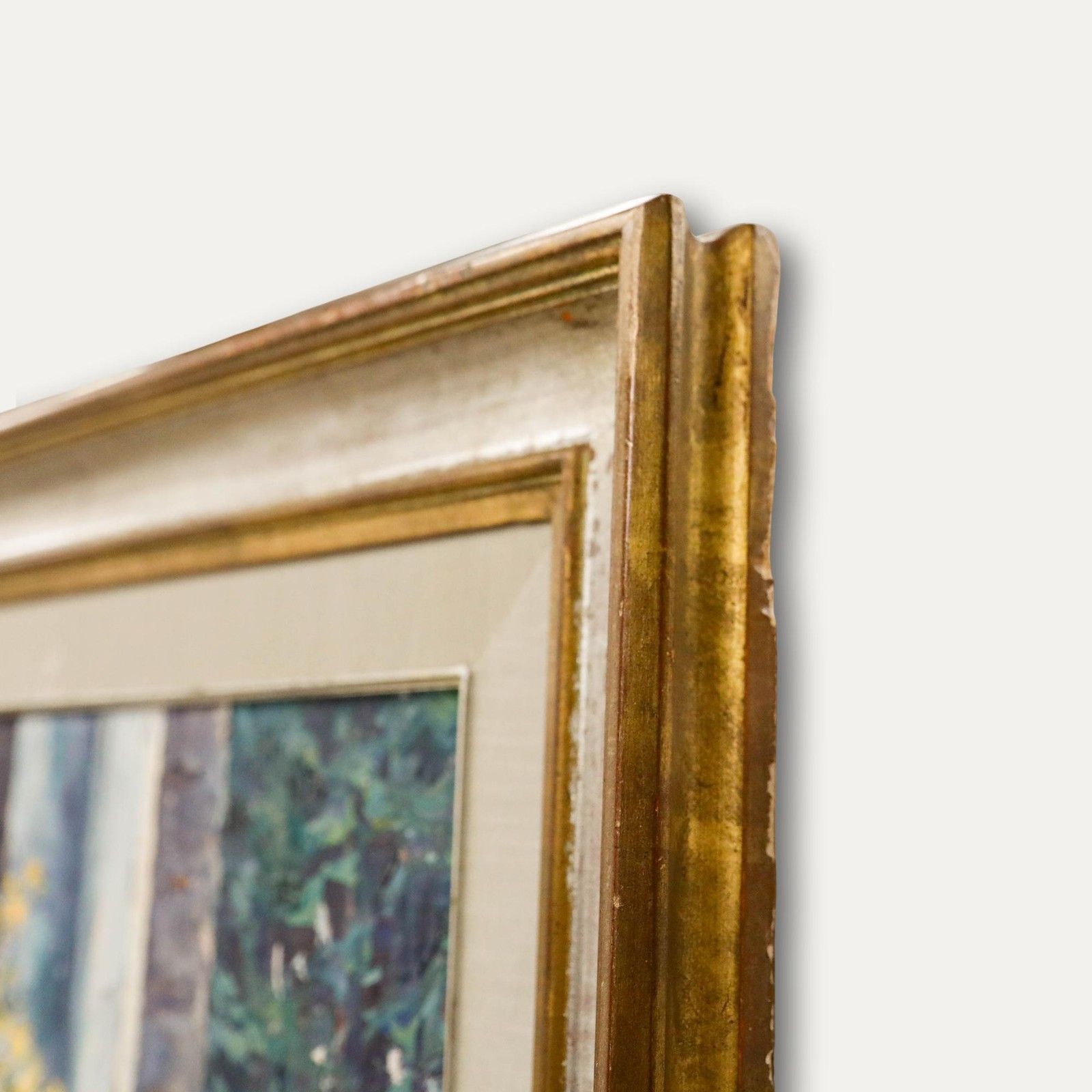 A. Destordeur Framed Mid 20th Century Oil, Flowers By The Window Sill photo vinterior