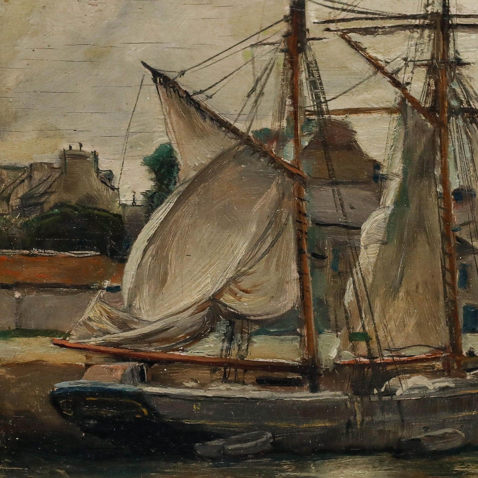Frank Lewis Emanuel (1866 1948) Framed Oil, An Iceland Fisherman At Paimpol photo 550.0
