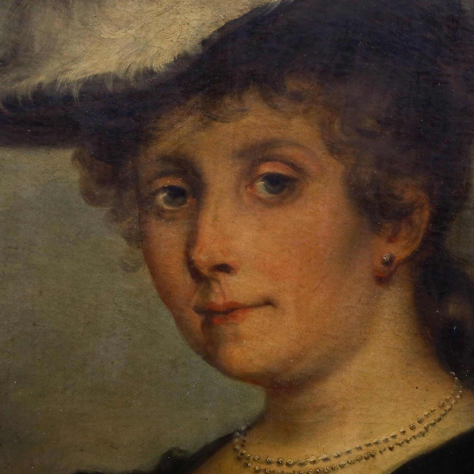 Early 19th Century Oil A Lady Of Quality photo vintage