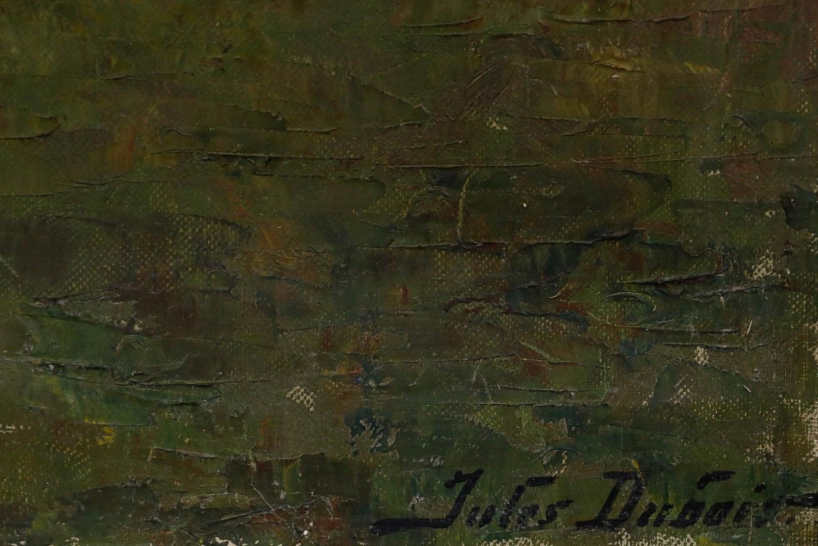 Jules Dubois (1864 1957) Early 20th Century Oil, Procession In The Ardennes photo vintage