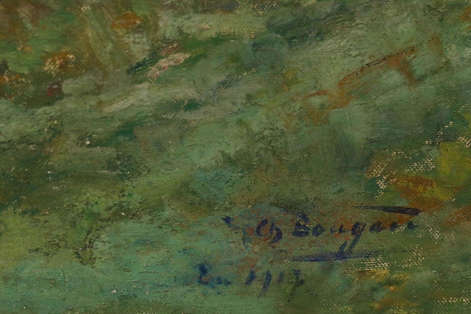 Charles Bougard (1865 1926) 1917 Oil, Path By The River photo buy